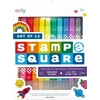 Ooly Stampa Square dvipusiai flomasteriai, 12 spalvų rinkinys