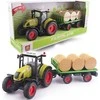 Teka Tractor su šieno ryšulių priekabos šviesa ir garsu