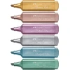Teka Teksto žymeklių rinkinys Faber-Castell 46 metallik, 6 spalvų
