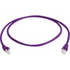 Telegaertner „Telegärtner“ „Telegärtner MP8 FS 500“ – jungiamasis kabelis – RJ-45 (M) – RJ-45 (M) – 25 cm – SFTP – CAT 6a – violetinis (L00000A0237)