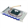TELEGRTNER FO-PP BAS-ECO* 1U 12 LCD OM2 PT, 12 LCD OM2 PT, su sumontuotais adapteriais ir spalvotais pigtailais