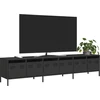 TV staliukas Televizoriaus spintelė, juodas, 202x39x43,5 cm, plienas