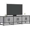 TV staliukas Televizoriaus spintelė, pilka, 150x35x41cm, mediena ir metalas