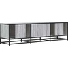 TV staliukas Televizoriaus spintelė, pilka, 150x35x41cm, mediena ir metalas