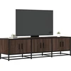 TV staliukas Televizoriaus spintelė, ruda, 150x35x41cm, mediena ir metalas