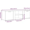 TV staliukas televizoriaus spintelė Old Wood 120x34x37 cm Engineered Wood