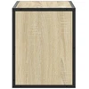 TV staliukas Televizoriaus spintelė, ąžuolo, 60x31x39,5cm, mediena/metalas