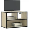TV staliukas Televizoriaus spintelė, ąžuolo, 60x31x39,5cm, mediena/metalas