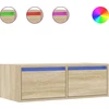 TV staliukas Televizoriaus spintelė su LED apšvietimu, ąžuolo, 75x35,5x25 cm