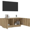 TV staliukas Televizoriaus spintelė, artisano ąžuolo, 100x35x40 cm, mediena