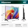 LED televizorius Hisense 40A49S, 100 cm (40 colių), Juodas, HD stiliaus televizorius