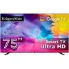 Kruger & Matz „KrugerMatz“ 75 colių QLED UHD išmanusis DVB-T2/S2 H.265 Hevc televizorius