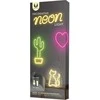Neoninė LED lemputė BOLT raudonas žaibas + USB FLNE06 Forever Light