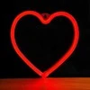 Neoninė LED šviesa HEART raudona šikšnosparnis + USB FLNE07 Forever Light
