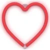 Neoninė LED šviesa HEART raudona šikšnosparnis + USB FLNE07 Forever Light