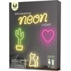 Neoninė LED šviesa HEART raudona šikšnosparnis + USB FLNE07 Forever Light