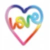 Neoninė LED RGB širdelės formos dekoracija LOVE IN HEART FLRN02 + RC Forever Light