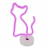 Neon LED ant stovelio Katė rožinis FSNE02 Forever Light