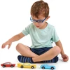 Tender Toys Žaisliniai automobiliai Retro automobiliai 3 dalys Švelnūs lapų žaislai