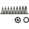 TengTools Galvučių su antgaliais rinkinys Teng Tools M1213TX; TORX; 1/2''; 9 vnt.