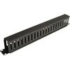 Tinklo terminalas Eaton Tripp Lite Rack Enclosure Horizontal Cable Manager (finger duct) 1URM - Rack kabelių valdymo kabelių kanalas su dangteliu - Juodas - 1U - 48,3 cm (19'')