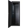 Lanview LOGON RDL36U68BL, Laisvai pastatomas stelažas, 36U, 600 kg, Rakto užraktas, Reguliuojamos kojelės, Kabelių tvarkymas