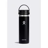Hydro Flask 20 uncijų plataus burnos lanksčiojo dangtelio (591 ml) termo butelis – juodas