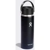 Hydro Flask 20 uncijų plataus burnos lanksčiojo dangtelio (591 ml) termo butelis – juodas