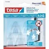 Tesa Kabliukai, skaidrūs, 77734, 5X0,2kg, DECO