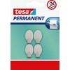 Tesa Haczyki Stacionarūs kabliukai, 4 vnt., "xs", ovalo formos, metaliniai