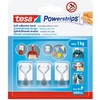 Tesa Haczyki „Powerstrips“ lipnūs kabliukai, 3 vnt., balta viela