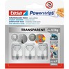 tesa „Powerstrips“ vielos kabliukai 1kg, 3 vnt. lipnūs, balti