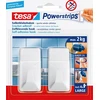 Tesa Powerstrips Haken L rechteckig baltas