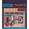 Tesa Rzep Lipnios vidinės „Velcro“ juostelės, 4 poros, ilgis 60 mm:20 mm, baltos