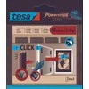 Tesa Rzep Lipnios vidinės „Velcro“ juostelės, 4 poros, 80 mm:20 mm, baltos