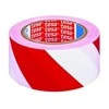 Įspėjamoji lipni juosta Tesa, 33 m 50 mm, balta/raudona