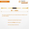 Tether Tools TetherPro USB-C Optima 10G atkuria oranžinę 4,6m