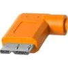 USB kabelis - Tether Tools Pro USB 3.0 Micro-B dešinysis kampas 50cm oranžinis