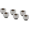 Thermal Grizzly DeltaMate Extender Fitting – MF10, Gloss nickel, 6er-Pack