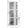 Thermaltake AX500 , Big-Tower-case - baltas, Tempered Glass