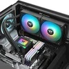 THERMALTAKE vandens aušintuvas LA240 ARGB, 2x120mm ARGB, LGA1851, AM5, juodas