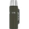 THERMOS 1,2l thermos flask with cup holder - army žalias
