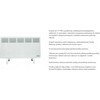 Šildytuvas Thermoval Elektrinė konvektorinis šildytuvas T 17 PRO - 500 W IP24Grindinis šildymas