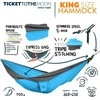 Tickettothemoon Bilietas į Mėnulį KING SIZE, Aqua / Dark Pilkas