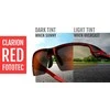 TIFOSI Akiniai TIFOSI CRIT CLARION FOTOTEC juodai raudona (3 vnt. 14,7 % Clarion raudona, 41,4 % AC raudona, 95,6 % skaidrus) (NAUJA)