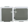 Timex JANTAR Vienas lizdas be + viena jungtis IP44 pilka GWN-J