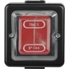 Timex Elektro WNT-6/7J CZA-CZE LOFT Przycisk zwierny światło/dzwonek n/t IP44 juoda /raudona ogumowany klawisz/ WNT-6/7J CZA-CZE