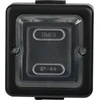 Timex Elektro WNT-6/7J CZA LOFT Przycisk zwierny światło/dzwonek n/t IP44 juoda /juoda ogumowany klawisz/ WNT-6/7J CZA
