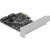 Delock 2 prievadų SATA PCI Express x1 plokštė – žemo profilio formatas