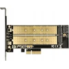 Delock PCIe x4 > 1 x M.2 Key B 1 x M.2 Key M žemo profilio formos faktorius